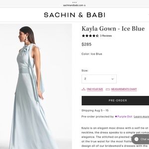 Sachin and Babi Evening Gown